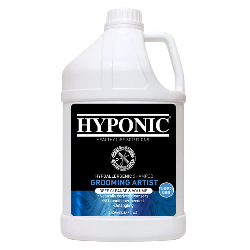 Шампунь Hyponic Grooming Artist, майстер по догляду за шерстю, глибоке очищення та об’єм, 3,8 л