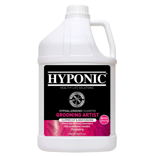 Шампунь Hyponic Grooming Artist, майстер по догляду за шерстю, для машинного зрізання та зволоження, 3,8 л
