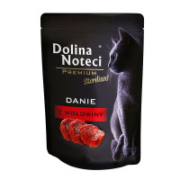 Влажный корм Dolina Noteci Danie для стерилизованных кошек, с говядиной, 85 г