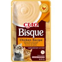 Влажный корм INABA «CIAO Bisque» для кошек, с курицей, пюре, 40 г Влажный корм INABA «CIAO Bisque» для кошек, с курицей, пюре, 40 г