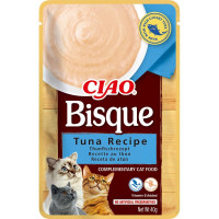 Влажный корм INABA «CIAO Bisque» для кошек, с тунцом, пюре, 40 г