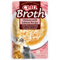 Вологий корм INABA "CIAO Broth" для котів, з тушкованою куркою та лососем в бульйоні, 40 г