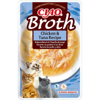 Влажный корм INABA «CIAO Broth» для кошек, с тушёной курицей и тунцом в бульоне, 40 г Влажный корм INABA «CIAO Broth» для кошек, с тушёной курицей и тунцом в бульоне, 40 г