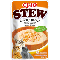 Влажный корм INABA «CIAO Stew» для кошек, с тушёной курицей, 40 г Влажный корм INABA «CIAO Stew» для кошек, с тушёной курицей, 40 г