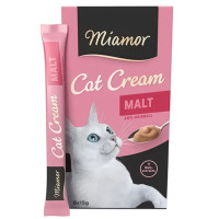 Лакомство Miamor Cream Malt для кошек, мальт, 6 × 15 г Лакомство Miamor Cream Malt для кошек, мальт, 6 × 15 г