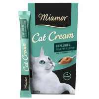 Ласощі Miamor Cream Geflugel для котів, птиця, 6 × 15 г