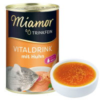 Вологий корм Miamor Vitaldrink mit Huhn для котів, бульйон з куркою, 135 мл Вологий корм Miamor Vitaldrink mit Huhn для котів, бульйон з куркою, 135 мл