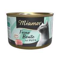 Беззерновой влажный корм Miamor Feine Beute mit Pute для кошек, индейка, 185 г