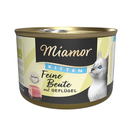 Беззерновой влажный корм Miamor Feine Beute mit Geflügel для котят, птица, 185 г Беззерновой влажный корм Miamor Feine Beute mit Geflügel для котят, птица, 185 г
