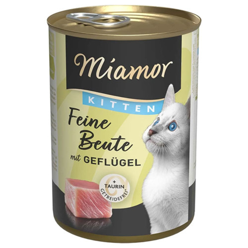 Беззерновой влажный корм Miamor Feine Beute mit Geflügel для котят, птица, 400 г Беззерновой влажный корм Miamor Feine Beute mit Geflügel для котят, птица, 400 г