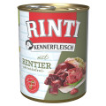 Беззерновий вологий корм Rinti Kennerfleisch mit Rentier для собак, оленина, 800 г