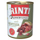 Беззерновой влажный корм Rinti Kennerfleisch mit Rentier для собак, оленина, 800 г