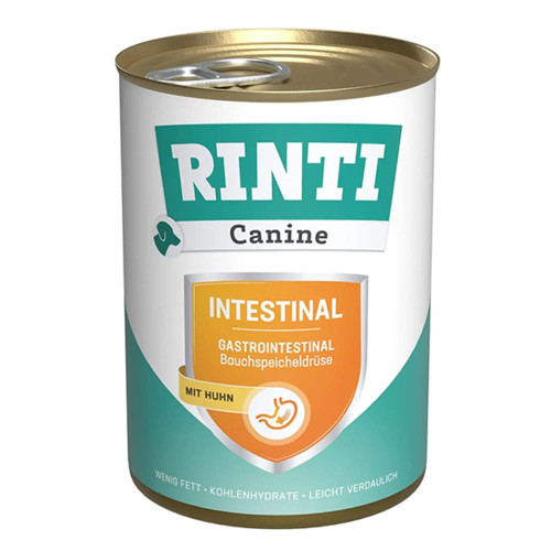 Влажный корм Rinti Canine Veterinary Intestinal mit Huhn для собак с заболеваниями ЖКТ и поджелудочной железы, курица, 400 г