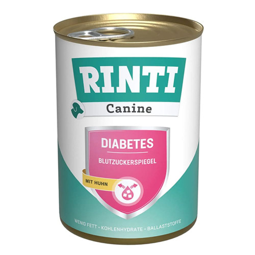 Влажный корм Rinti Canine Veterinary Diabetes для собак с сахарным диабетом и ожирением, курица, 400 г