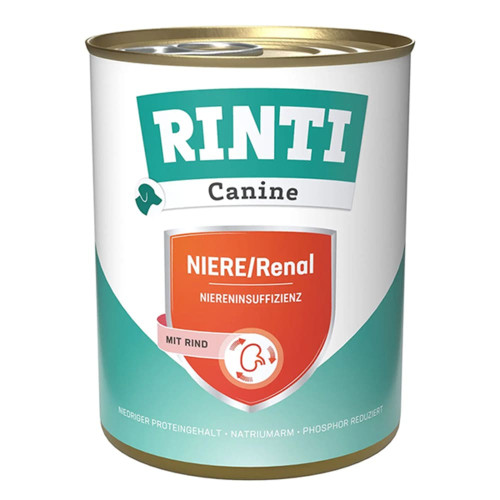 Влажный корм Rinti Canine Veterinary Renal для собак с заболеваниями почек, говядина, 800 г