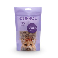 Ласощі Cosset для котів, ліофілізована яловича печінка, 40 г Ласощі Cosset для котів, ліофілізована яловича печінка, 40 г