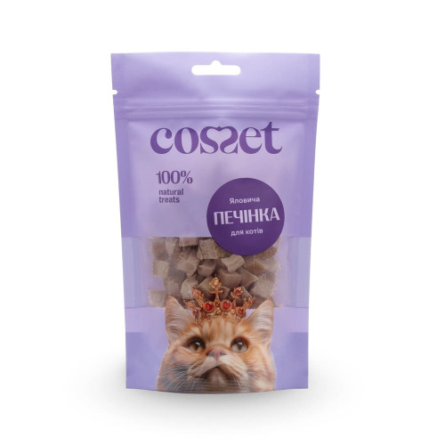 Ласощі Cosset для котів, ліофілізована яловича печінка, 40 г