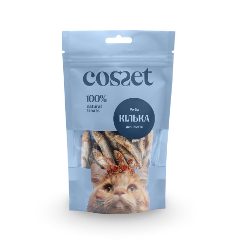 Ласощі Cosset для котів, ліофілізовані кільки, 30 г