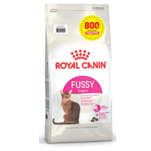 Сухой корм Royal Canin Exigent Fussy для кошек с привередливым аппетитом, 3.2 кг + 800 г в подарок