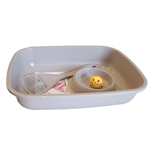 Комплект Georplast Welcome Starter Kit For Kitten для котят, 37×27×8.5 см, бежевый