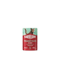 Вологий корм Carnilove Gravy Pheasant with Raspberry Leaves для котів, фазан і листя малини, в соусі, 85 г