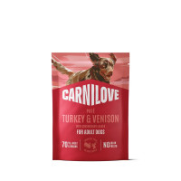 Влажный корм Carnilove Turkey & Venison with Strawberry Leaves для собак, паштет, индейка и оленина с листьями клубники, 300 г