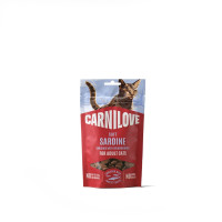 Лакомство Carnilove Soft Snack Sardine with Strawberry для кошек, мягкие, сардина и клубника, 50 г Лакомство Carnilove Soft Snack Sardine with Strawberry для кошек, мягкие, сардина и клубника, 50 г
