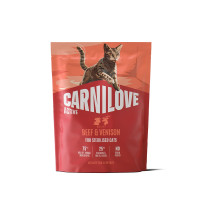 Сухий корм Carnilove Active Beef & Venison Sterilised для стерилізованих котів, яловичина та оленина, 400 г Сухий корм Carnilove Active Beef & Venison Sterilised для стерилізованих котів, яловичина та оленина, 400 г