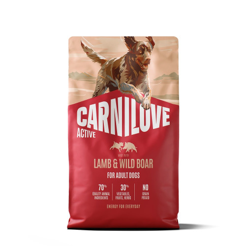 Сухий корм Carnilove Active Lamb & Wild Boar для собак, ягня і дикий кабан, 4 кг