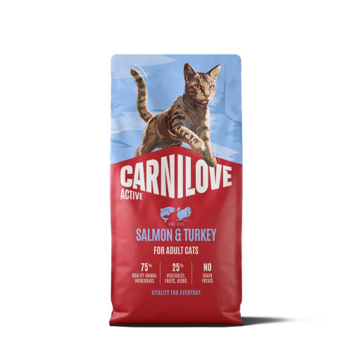 Сухий корм Carnilove Active Salmon & Turkey для котів, лосось та індичка, 6 кг