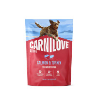 Сухой корм Carnilove Active Salmon & Turkey для собак, лосось и индейка, 1.5 кг Сухой корм Carnilove Active Salmon & Turkey для собак, лосось и индейка, 1.5 кг