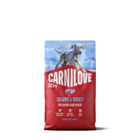Сухий корм Carnilove Active Salmon & Turkey Junior Large Breed для молодих собак великих порід, лосось та індичка, 4 кг