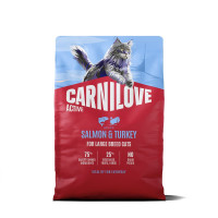 Сухий корм Carnilove Active Salmon & Turkey Large Breed для котів великих порід, лосось та індичка, 2 кг