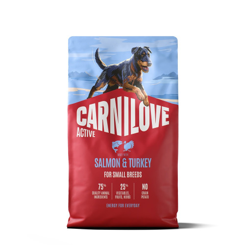 Сухий корм Carnilove Active Salmon & Turkey Small Breed для собак малих порід, лосось та індичка, 4 кг