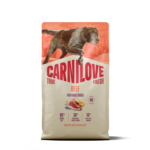 Сухий корм Carnilove True Fresh Beef для собак, яловичина, 4 кг