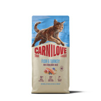 Сухой корм Carnilove True Fresh Fish & Turkey Sterilised для стерилизованных кошек, рыба и индейка, 6 кг