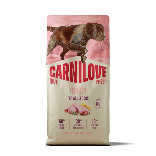 Сухий корм Carnilove True Fresh Turkey для собак, індичка, 12 кг
