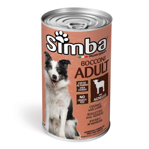 Влажный корм Monge Simba Dog Wet для взрослых собак, ягнёнок, 1.23 кг