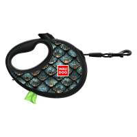 Повідець-рулетка WAUDOG R-leash для собак, з контейнером для пакетів, малюнок Повідець-рулетка WAUDOG R-leash для собак, з контейнером для пакетів, малюнок