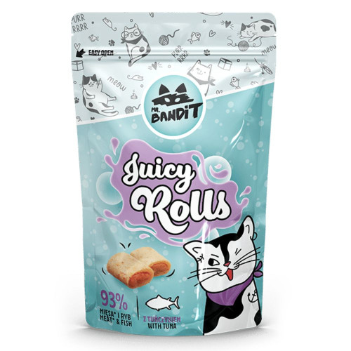 Ласощі Mr. Bandit для котів, соковиті роли з тунцем, 40 г