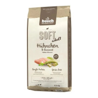 Напіввологий корм Bosch Soft Adult Chicken & Banana для дорослих собак, курка з бананом, 12.5 кг