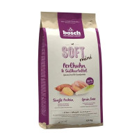 Полувлажный корм Bosch Soft Mini Guinea Fowl & Sweet Potato для взрослых собак мелких пород, цесарка с бататом, 1 кг Полувлажный корм Bosch Soft Mini Guinea Fowl & Sweet Potato для взрослых собак мелких пород, цесарка с бататом, 1 кг
