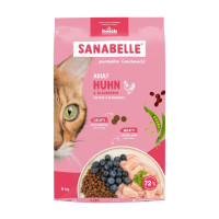 Сухий корм Bosch Sanabelle Adult для дорослих котів, курка з чорницею, 8 кг Сухий корм Bosch Sanabelle Adult для дорослих котів, курка з чорницею, 8 кг