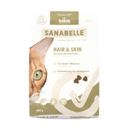 Сухий корм Bosch Sanabelle Hair & Skin для дорослих котів, догляд за шкірою та шерстю, 400 г