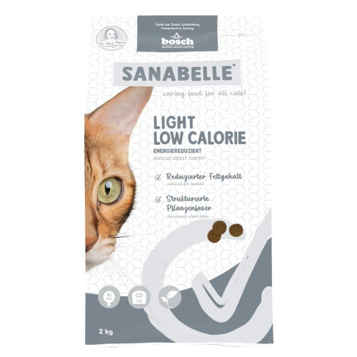 Сухий корм Bosch Sanabelle Light Low Calorie для дорослих котів з надмірною вагою, птиця, 2 кг