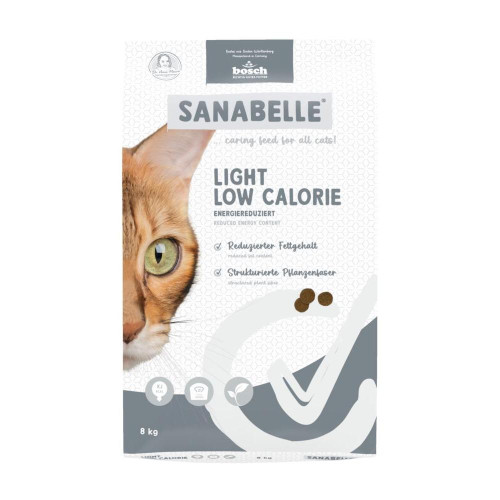 Сухий корм Bosch Sanabelle Light Low Calorie для дорослих котів з надмірною вагою, птиця, 8 кг