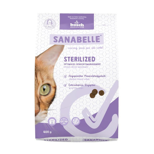 Сухий корм Bosch Sanabelle Sterilized для дорослих стерилізованих котів, 400 г