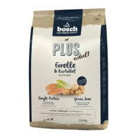 Сухой корм Bosch Plus Adult Trout & Potato для взрослых собак, форель с картофелем, 2.5 кг Сухой корм Bosch Plus Adult Trout & Potato для взрослых собак, форель с картофелем, 2.5 кг