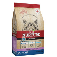 Сухий корм Pure Nurture Grain Free Power of 3 Turkey with Peas All Lifestages Cats для котів на всіх стадіях життя, з індичкою та горохом, 8 кг Сухий корм Pure Nurture Grain Free Power of 3 Turkey with Peas All Lifestages Cats для котів на всіх стадіях життя, з індичкою та горохом, 8 кг
