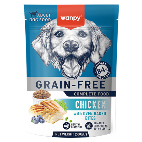 Беззерновий сухий корм Wanpy Adult Dog Grain Free Chicken для дорослих собак, курка, 500 г